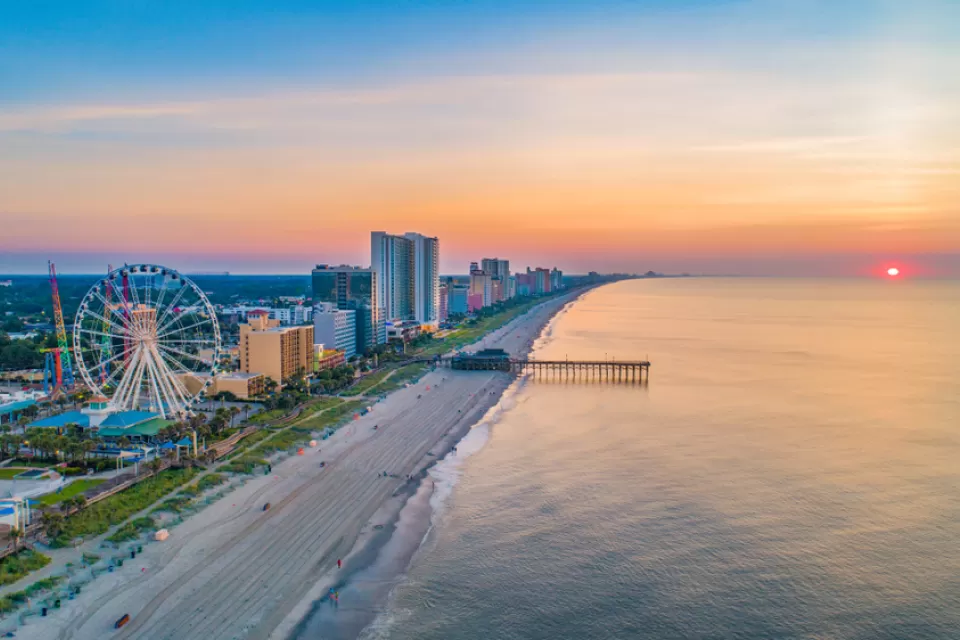 Aerial view of Myrtle Beach, South Carolina